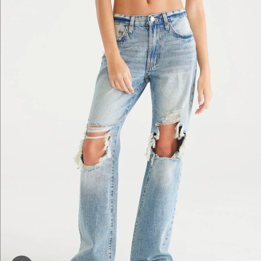 Aeropostale boyfriend flare jeans 8